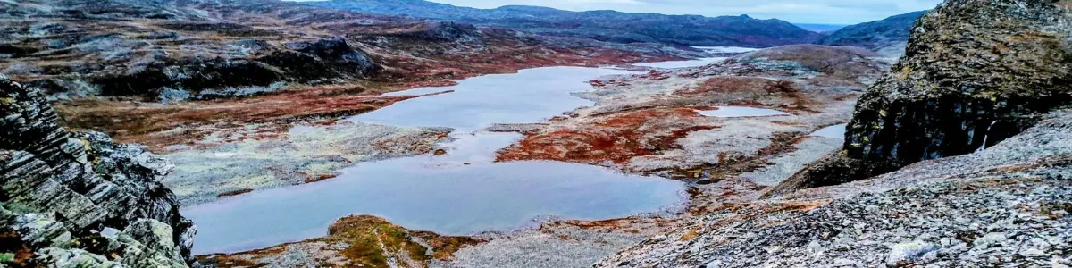 Fell lakes from the air in autumn colours