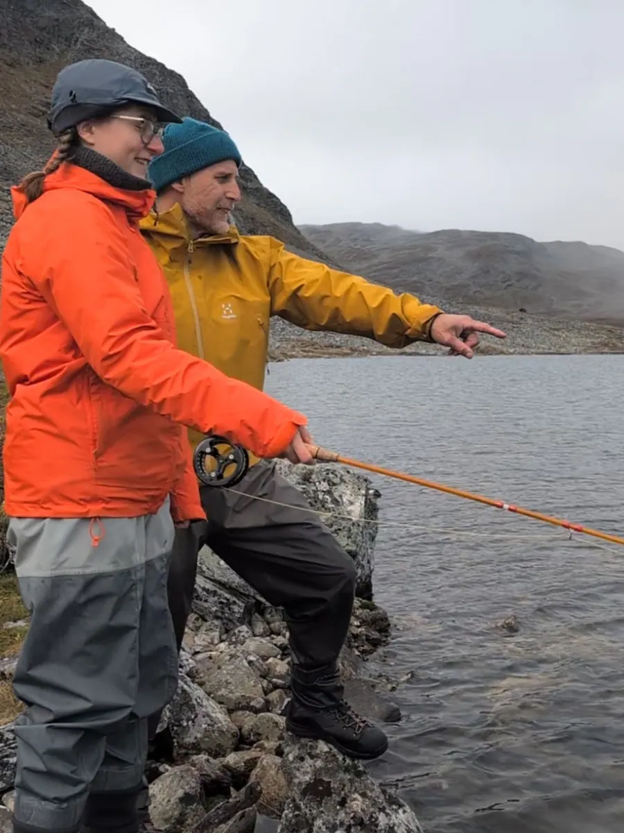 Guide showing a beginner where to cast